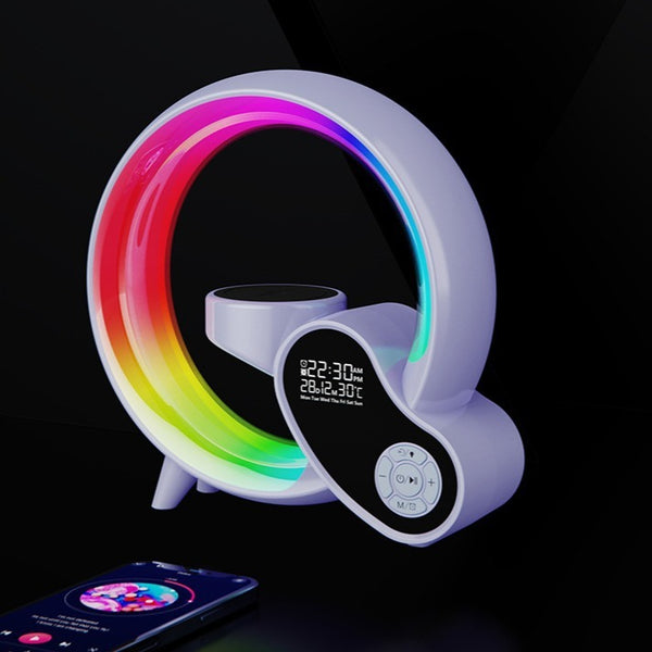 Smart Remote Control Atmosphere Colorful Lighting Bluetooth Audio Digital Display Alarm Clock